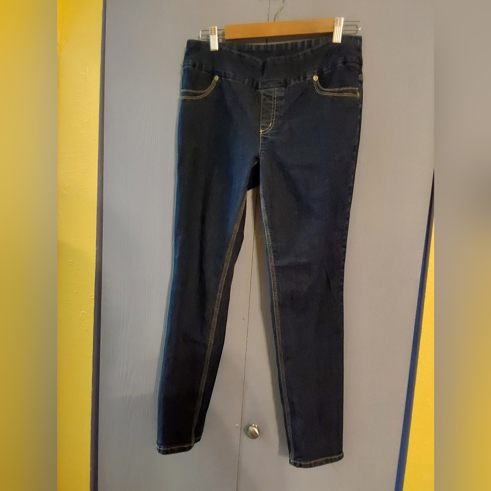 Chico's Dark Blue So Slimming Pull-On Jeans